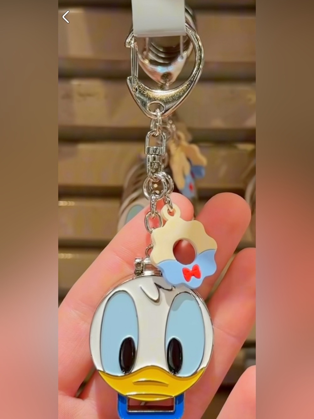 2026 Disney Parks Donald Duck Waffle Maker Bag Charm Keychain New